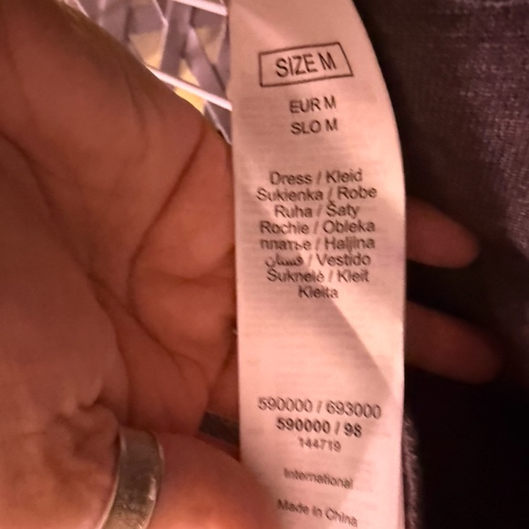 Osay Germany, Gray Long Sleeve Autumn Women’s Wrap Dress - Picture 6 of 7